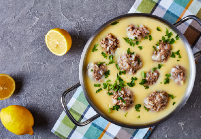 Γιουβαρλάκια αυγολέμονο image