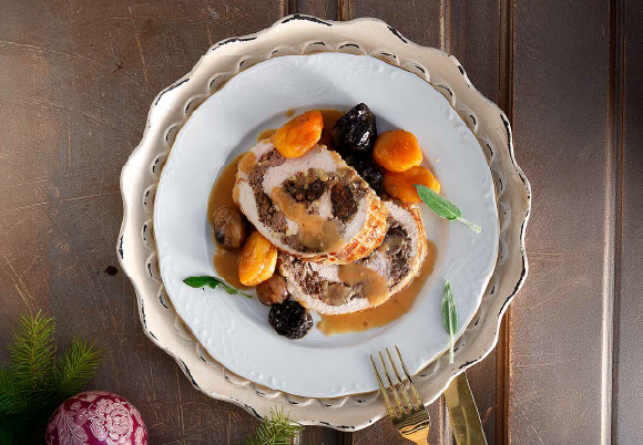 Χριστουγεννιάτικο κοτόπουλο ρολό image