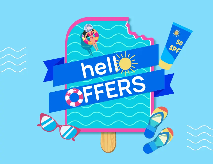 summer campaign landing banner mobile