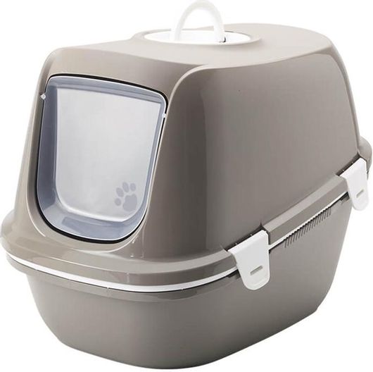 Nobby Jumbo Κλειστή Τουαλέτα Γάτας 64x46x45cm με Πορτάκι & Φίλτρο Γκρι