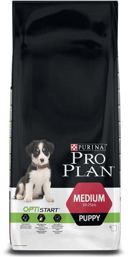 Ξηρά Τροφή Purina Pro Plan Optistart Medium Puppy 12kg για Κουτάβια Μεσαίων Φυλών με Κοτόπουλο