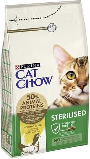 Ξηρά Τροφή Purina για Ενήλικες Στειρωμένες Γάτες με Κοτόπουλο 1.5kg