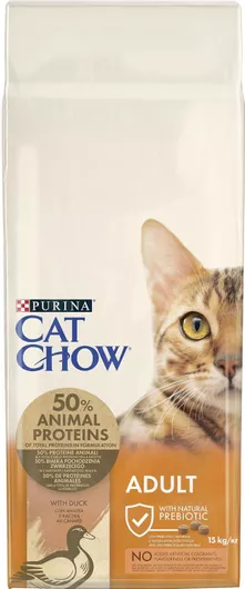 Ξηρά Τροφή Purina Cat Chow Adult 15kg για Ενήλικες Γάτες με Πάπια