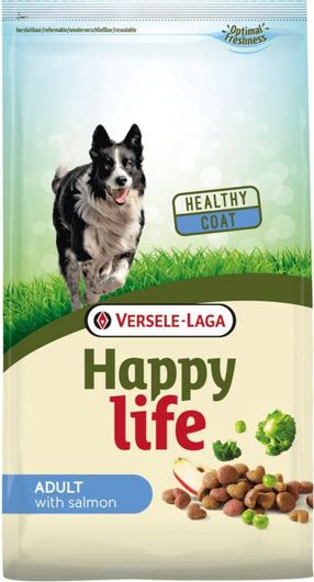 Versele Laga Happy Life Adult 15kg Ξηρά Τροφή για Ενήλικους Σκύλους με Σολομό