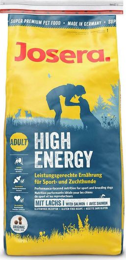 Josera High Energy 15kg Ξηρά Τροφή χωρίς Γλουτένη για Ενήλικους Σκύλους με Σολομό