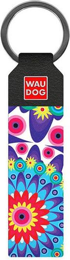 Μπρελόκ Wau Dog Μπρελόκ Δερμάτινο Flowers 20x95Mm