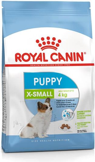 Ξηρά Τροφή Royal Canin Puppy X-Small 3kg για Κουτάβια Μικρόσωμων Φυλών με Καλαμπόκι, Πουλερικά & Ρύζι 