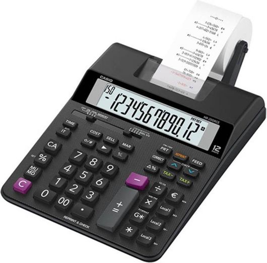 Casio Hr-200Rce 12-Digit Roller Print Αριθμομηχανή Hr-200Rce Cashr200Rce