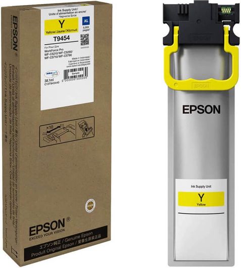 Epson T9454XL Γνήσιο Μελάνι Εκτυπωτή InkJet Κίτρινο C13T945440