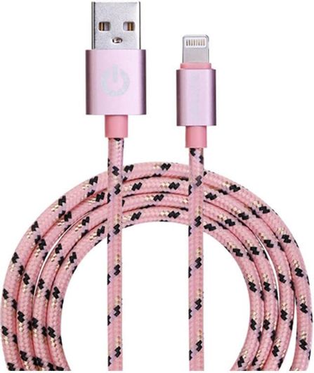 Garbot Grab & Go Mobile Phone Cable Pink USB A Lightning 1M (C-05-10190) (Garc-05-10190)