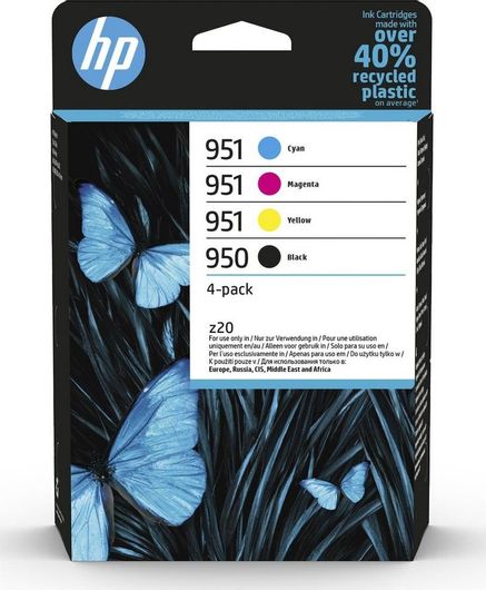 Μελάνια Εκτυπωτή Inkjet HP 950 / 951 Multi-Pack Κίτρινο / Κυανό / Ματζέντα / Μαύρο