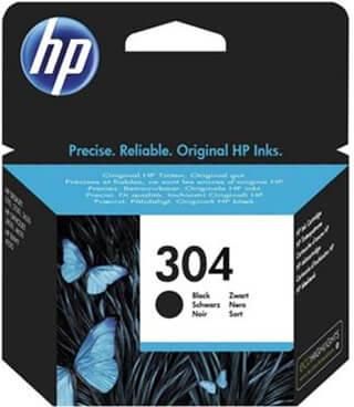 HP 304 Γνήσιο Μελάνι Εκτυπωτή InkJet Μαύρο N9K06AE