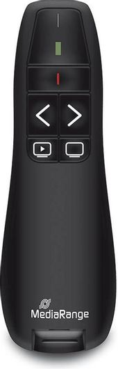 Presenter Mediarange 5-Button Wireless with Red Laser Pointer Black (Mros220)