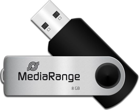 MediaRange 8GB USB 2.0 Stick Μαύρο