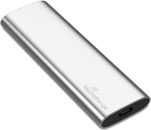 Εξωτερικός Σκληρός Δίσκος SSD MediaRange M.2 USB 3.2 480GB Ασημί