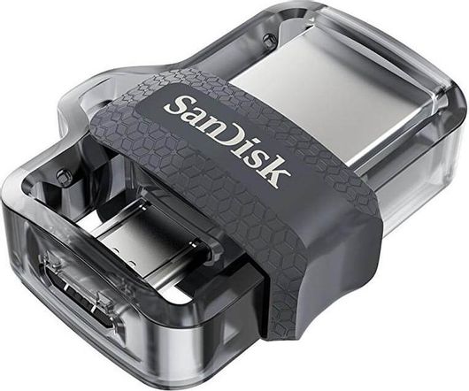 USB 3.0 Stick Sandisk Ultra Dual M3.0 32GB με Σύνδεση USB-A & micro USB Μαύρο