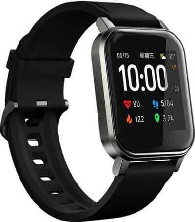 Haylou LS02 48mm Αδιάβροχο Smartwatch με Παλμογράφο Μαύρο