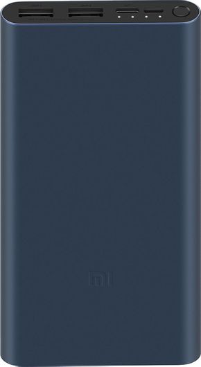 Power Bank Xiaomi Mi 3 10000mAh 18W με 2 Θύρες USB-A Μαύρο