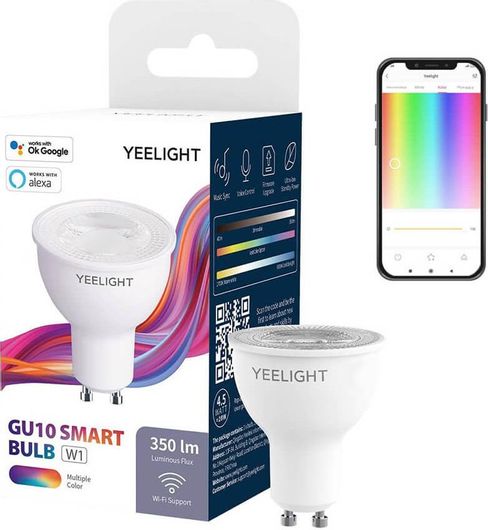 Yeelight GU10 Smart Bulb W1 Multicolor (Yldp004-A) (Yeeyldp004-A)