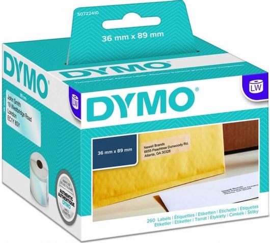 Πλαστική Ετικέτα Dymo 99013 89X36mm (Διάφανο) (1 Ρολό) (S0722410) (Dymo99013)