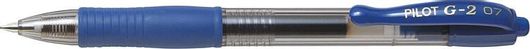 Pilot G2 Fine 12204-0371-2 Στυλό Gel 0.7mm Μπλε με Μπλε Μελάνι