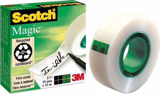 Ταινία Γενικής Χρήσης 3M Scotch Magic 19mmx33 M (Άσπρη) (8101933) (mmm8101933)
