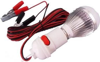 Λάμπα LED 12V-5W με Καλώδιο για Σύνδεση Στη Μπαταρία