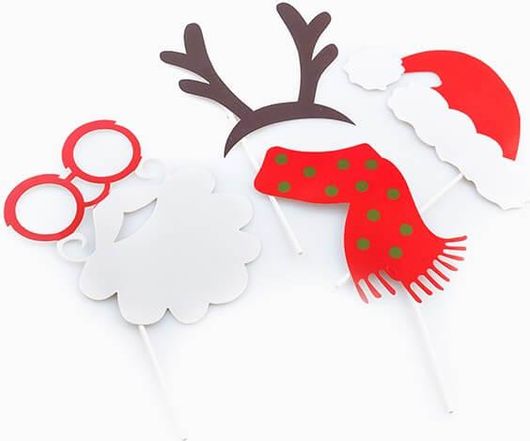 Διασκεδαστικά Αξεσουάρ για Χριστουγεννιάτικες Φωτογραφίες Christmas Planet (Πακέτο με 5) 