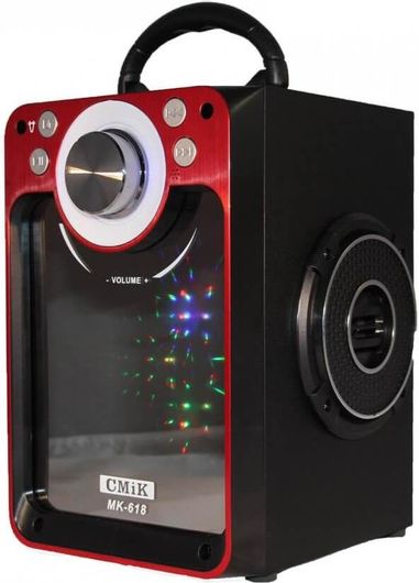 Φορητό Ηχοσύστημα Bluetooth USB/TF/Ράδιο-cmIK MK-618 Κόκκινο