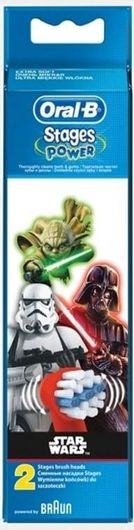 Ανταλλακτικό για Ηλεκτρική Οδοντόβουρτσα Oral-B Stages Power Star Wars 2τμχ