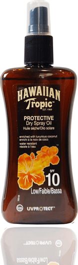 Αντηλιακό Λάδι Σώματος Hawaiian Tropic Protective Dry SPF10 σε Spray 200ml