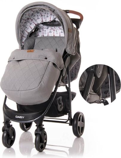 Παιδικό Καρότσι Lorelli Daisy Grey με Ποδόσακο