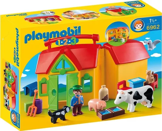 Playmobil 123 Αγρόκτημα - Φάρμα Βαλιτσάκι για 18+ Μηνών
