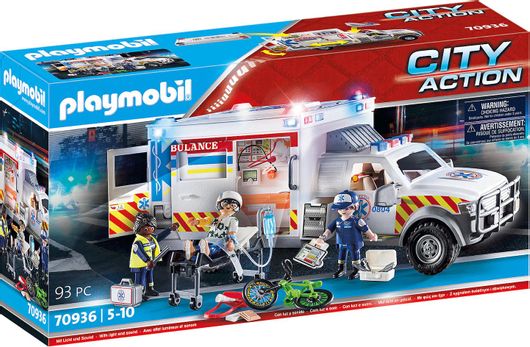 Playmobil City Action Όχημα Πρώτων Βοηθειών για 5-10 Ετών #70936