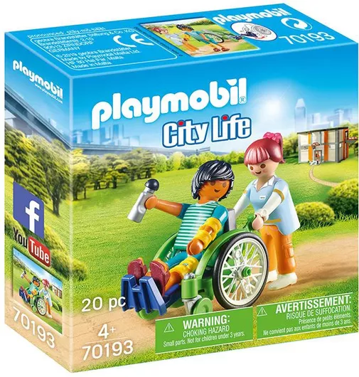 Playmobil City Life Patient in Wheelchair για 4+ Ετών #70193