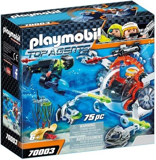 Playmobil Top Agents Υποβρύχιο Σκάφος Της Spy Team 70003