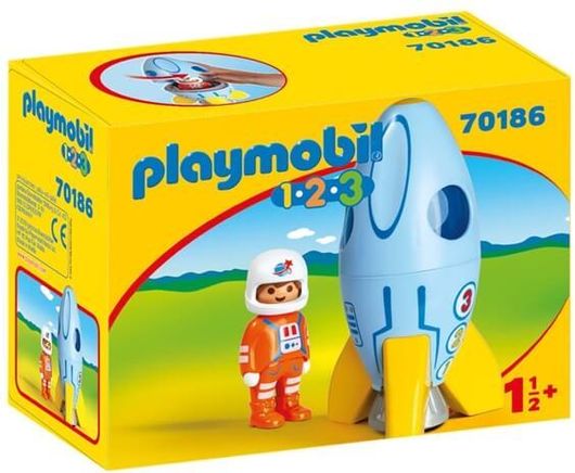Playmobil 123 Αστροναύτης Με Πύραυλο 70186