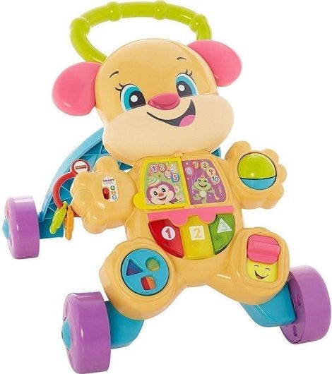 Περπατούρα Fisher Price Σκύλος Ροζ για 6+ Μηνών