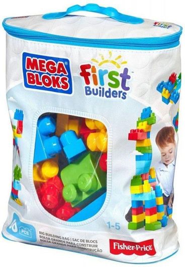 Τουβλάκια Mega Bloks Big Building Bag για 15 Ετών 60τμχ