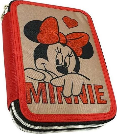 Gim - Κασετίνα Διπλή Minnie Suede 340-47100