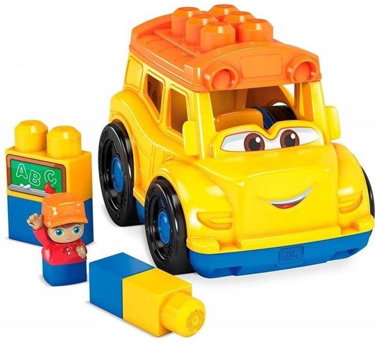 Τουβλάκια Mega Bloks First Builders Sammy School Bus Σχολικό Όχημα