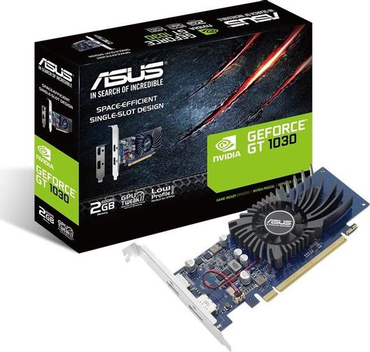 Κάρτα Γραφικών Asus GeForce GT 1030 2GB GDDR5 Low Profile PCI-E x16 3.0 HDMI DisplayPort