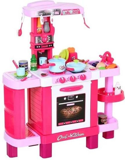 HomCom Παιδική Κουζίνα με Αξεσουάρ