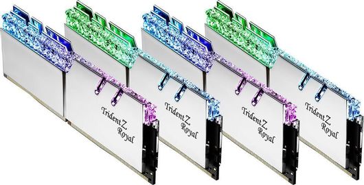 Μνήμη RAM G.Skill Trident Z Royal 64GB Kit (4x16GB) 3600MHz UDImm DDR4 CL16 1.35V Silver (F4-3600C16Q-64GTRS)