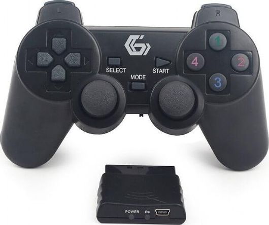 Gembird Ασύρματο Gamepad για PC/PS3 Μαύρο