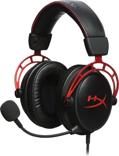 Gaming Headset HyperX Cloud Alpha Over Ear Gaming Headset με σύνδεση 2x3.5mm / 3.5mm Κόκκινο