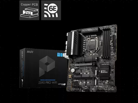 Μητρική Κάρτα MSI Z590 Pro WiFi ATX με Intel 1200 Socket