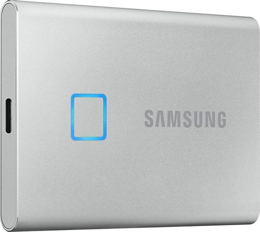 Εξωτερικός Σκληρός Δίσκος Samsung Portable SSD T7 Touch USB-C/USB 3.2 500GB 2.5" Ασημί