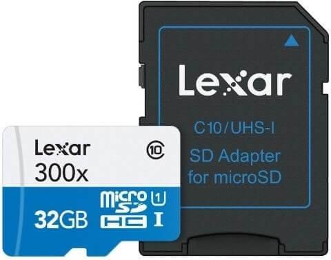 Lexar High-Performance 633x microSDHC 32GB Class 10 U3 V30 A2 UHS-I με αντάπτορα