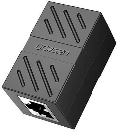 Ugreen Rj45 Splitter Adapter 2Pack Black (50923)